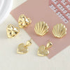 Wholesale Women's Minimalist Geometric Heartshaped Copper Earrings With Electroplating