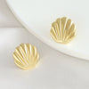 Wholesale Women's Minimalist Geometric Heartshaped Copper Earrings With Electroplating
