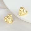 Wholesale Women's Minimalist Geometric Heartshaped Copper Earrings With Electroplating