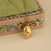 Wholesale Women's Minimalist Geometric 18K Gold Electroplated Stainless Steel Conch Pendant Necklace With Cross Chain