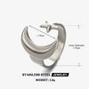 Wholesale Women's Minimalist Geometric Moon Star Stainless Steel Electroplated Ring