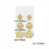 Wholesale Women's Minimalist Geometric Plastic Electroplated Starfish Shell Earring Set