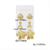 Wholesale Women's Minimalist Geometric Plastic Electroplated Starfish Shell Earring Set