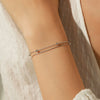 Wholesale Women's Minimalist Geometric S925 Silver Bracelet With Diamond Design