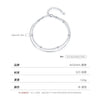 Wholesale Women's Minimalist Geometric S925 Silver Bracelet With Diamond Design