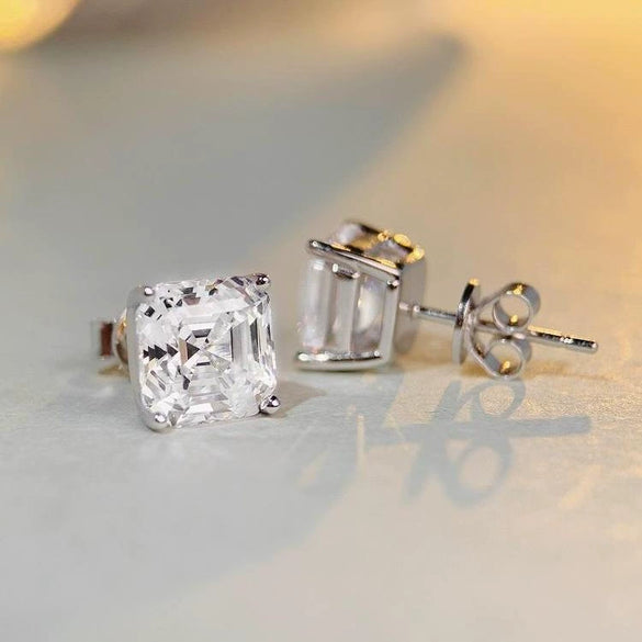 Wholesale Women's Minimalist Geometric S925 Sterling Silver Earrings With Pagoda Design And Electroplating Treatment