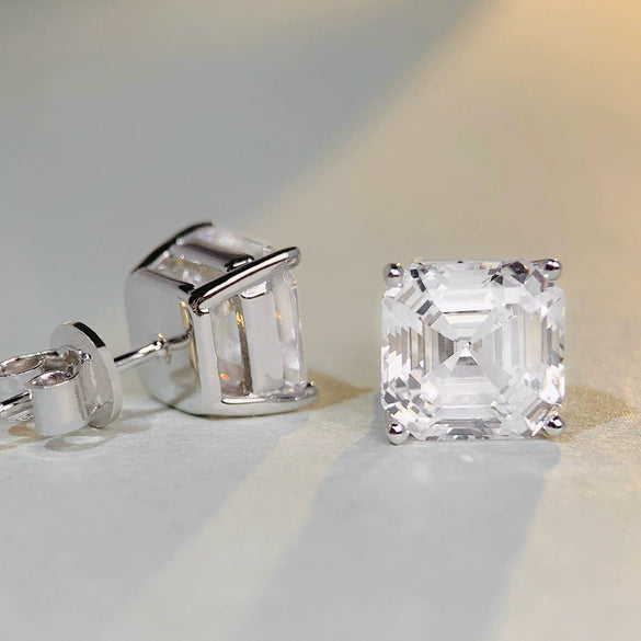 Wholesale Women's Minimalist Geometric S925 Sterling Silver Earrings With Pagoda Design And Electroplating Treatment
