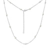 Wholesale Women's Minimalist Geometric 925 Silver Cross Chain Necklace With Electroplating