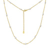 Wholesale Women's Minimalist Geometric 925 Silver Cross Chain Necklace With Electroplating