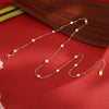 Wholesale Women's Minimalist Geometric 925 Silver Cross Chain Necklace With Electroplating