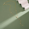 Wholesale Women's Minimalist Geometric 925 Silver Electroplated Cross Chain Long Necklace