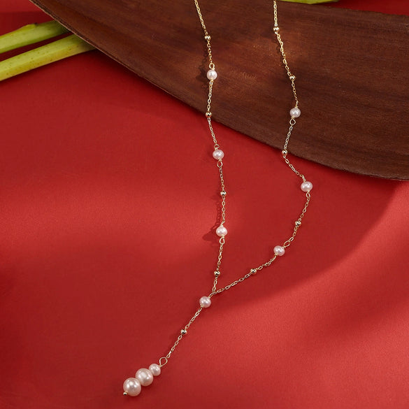 Wholesale Women's Minimalist Geometric 925 Silver Electroplated Cross Chain Multilayered Necklace