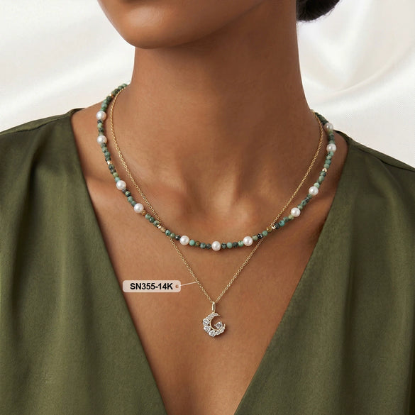 Wholesale Women's Minimalist Geometric 925 Silver Electroplated Cross Chain Necklace