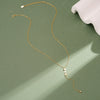 Wholesale Women's Minimalist Geometric Silver Electroplated Cross Chain Yshaped Clavicle Necklace