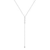 Wholesale Women's Minimalist Geometric Silver Electroplated Cross Chain Yshaped Clavicle Necklace