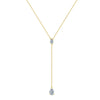Wholesale Women's Minimalist Geometric 925 Silver Electroplated Cross Chain Zircon Pendant Necklace