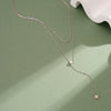 Wholesale Women's Minimalist Geometric Silver Electroplated Tassel Star Clavicle Pendant Yshaped Choker Necklace