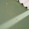 Wholesale Women's Minimalist Geometric Silver Electroplated Tassel Star Clavicle Pendant Yshaped Choker Necklace