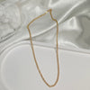 Wholesale Women's Minimalist Geometric 925 Silver Snake Bone Chain Gold Plated
