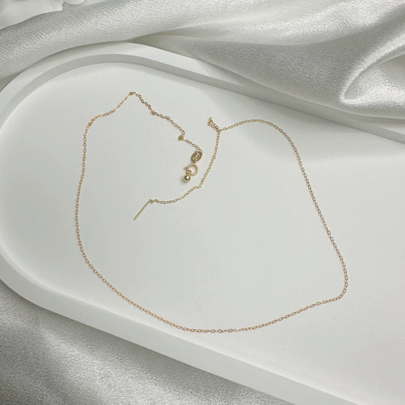 Wholesale Women's Minimalist Geometric 925 Silver Snake Bone Chain Gold Plated