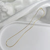 Wholesale Women's Minimalist Geometric 925 Silver Snake Bone Chain Gold Plated