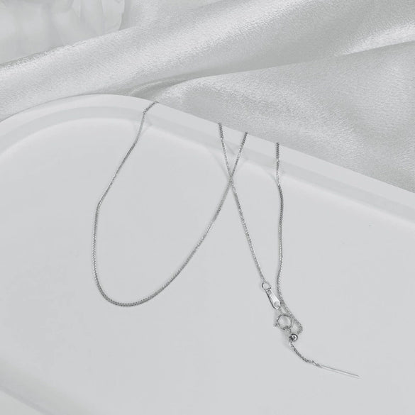 Wholesale Women's Minimalist Geometric 925 Silver Snake Bone Chain Gold Plated