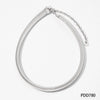 Wholesale Women's Minimalist Geometric Stainless Steel And Titanium Steel Snake Bone Chain Necklace