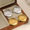 Wholesale Women's Minimalist Geometric Stainless Steel Earrings With Vacuum Real Gold Plating In Pvd Furnace