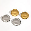 Wholesale Women's Minimalist Geometric Stainless Steel Earrings With Vacuum Real Gold Plating In Pvd Furnace