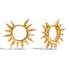 Wholesale Women's Minimalist Geometric Stainless Steel Electroplated Earrings