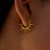 Wholesale Women's Minimalist Geometric Stainless Steel Electroplated Earrings