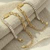 Wholesale Women's Minimalist Geometric Stainless Steel Electroplated Lock Metal Chain Bracelet Jewelry