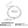 Wholesale Women's Minimalist Geometric Stainless Steel Electroplated Lock Metal Chain Bracelet Jewelry