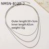 Wholesale Women's Minimalist Geometric Stainless Steel Electroplated Snake Bone Necklace
