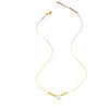 Wholesale Women's Minimalist Geometric Stainless Steel Gold Plated Single Pearl Pendant Necklace