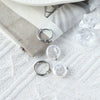 Wholesale Women's Minimalist Geometric Stainless Steel Imitation Pearl Electroplated Earrings