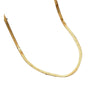 Wholesale Women's Minimalist Geometric Stainless Steel 14K Electroplated Blade Chain Necklace