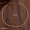 Wholesale Women's Minimalist Geometric Stainless Steel 14K Electroplated Blade Chain Necklace