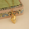 Wholesale Women's Minimalist Geometric Stainless Steel 18K Gold Electroplated Conch Hollow Twist Necklace With Cross Chain