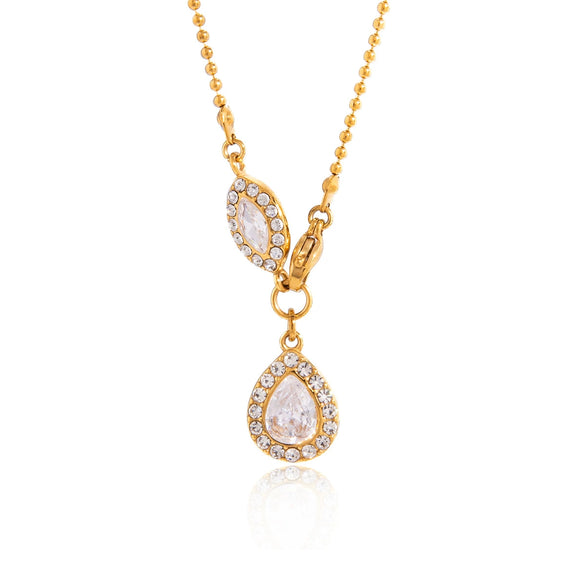Wholesale Women's Minimalist Geometric Stainless Steel Necklace Pendant With Pvd Furnace Vacuum Real Gold Plating