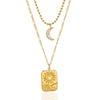 Wholesale Women's Minimalist Geometric Stainless Steel Necklace With Pvd Furnace Vacuum Real Gold Plating
