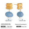 Wholesale Women's Minimalist Geometric Stainless Steel Necklace With Vacuum Real Gold Plating In Pvd Furnace