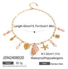 Wholesale Women's Minimalist Geometric Stainless Steel Necklace With Vacuum Real Gold Plating