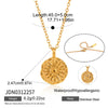 Wholesale Women's Minimalist Geometric Stainless Steel Necklace With Vacuum Real Gold Plating