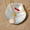 Wholesale Women's Minimalist Geometric Stainless Steel Necklace With Vacuum Real Gold Plating