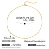 Wholesale Women's Minimalist Geometric Stainless Steel Pearl Necklace With Pvd Furnace Vacuum Real Gold Plating