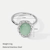 Wholesale Women's Minimalist Geometric Stainless Steel Polished Electroplated Openended Ring Jewelry