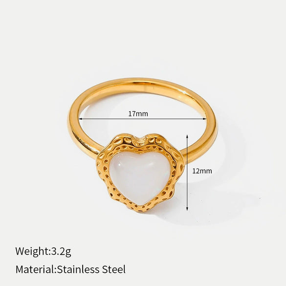 Wholesale Women's Minimalist Geometric Stainless Steel Polished Electroplated Openended Ring Jewelry