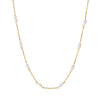 Wholesale Women's Minimalist Geometric Stainless Steel Real Gold Plated Necklace