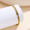 Wholesale Women's Minimalist Geometric Stainless Steel Snake Bone Chain Anklet